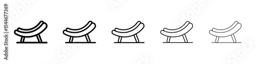 Bouncy seat icon filled flat sign concept for web design.