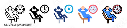 Free Time Icon Set Multiple Style