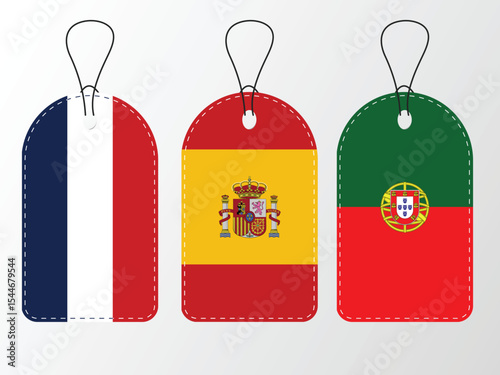 National Design Featuring France, Spain, and Portugal Identity