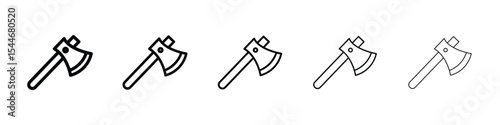 Axe icon filled flat sign concept for web design.
