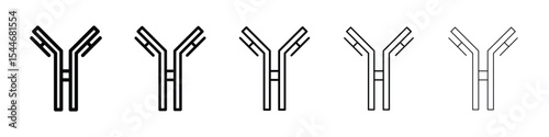 Antibody icon filled flat sign concept for web design.
