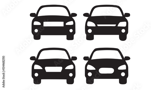 Car Type Icons Editable Stroke