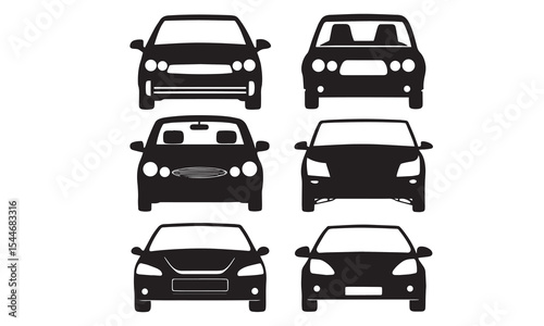 Car Type Icons Editable Stroke