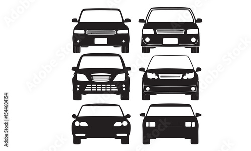 Car Type Icons Editable Stroke