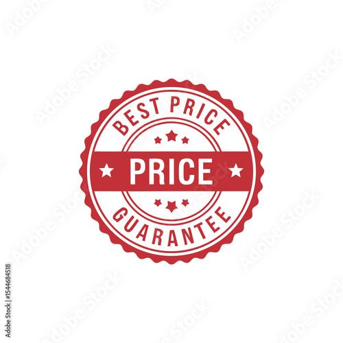 Best Price Guarantee Red Circular Stamp with Stars