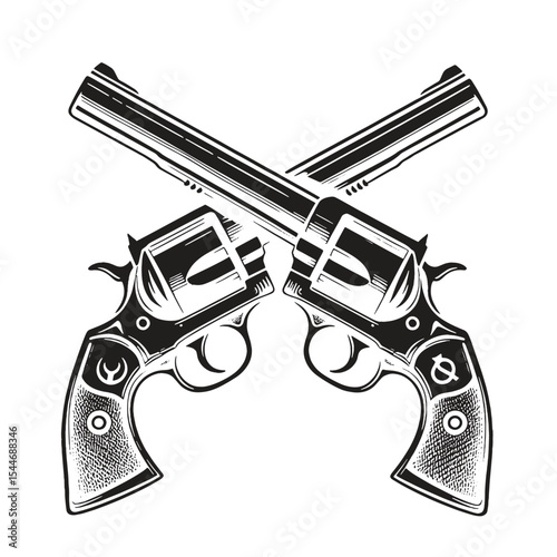Crossed pistols svg 
