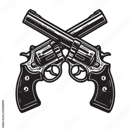 Crossed pistols svg 