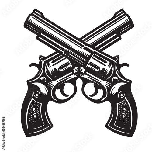 Crossed pistols svg 