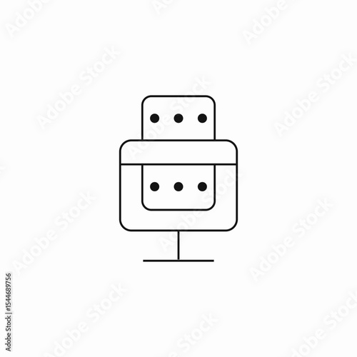 projector device media icon sign vector