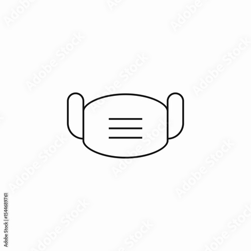 protective face mask icon sign vector