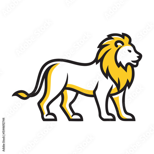 Lion vector art illustration 1.