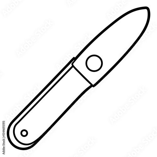 Line Art Utility Cutter Icon Design