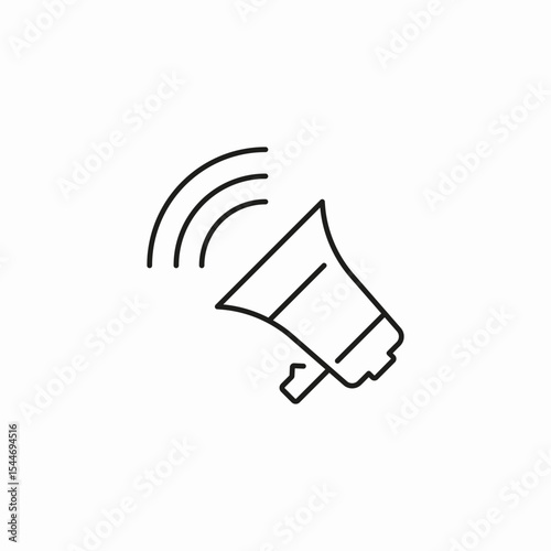 announcing megaphone sound icon sign vector