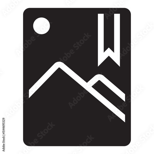 Album icon, Photo gallery icon, Image gallery, symbol, vector, Picture signs. Gallery icon vector, silhouette. Gallery icon for app, logo, website. Vector illustration.