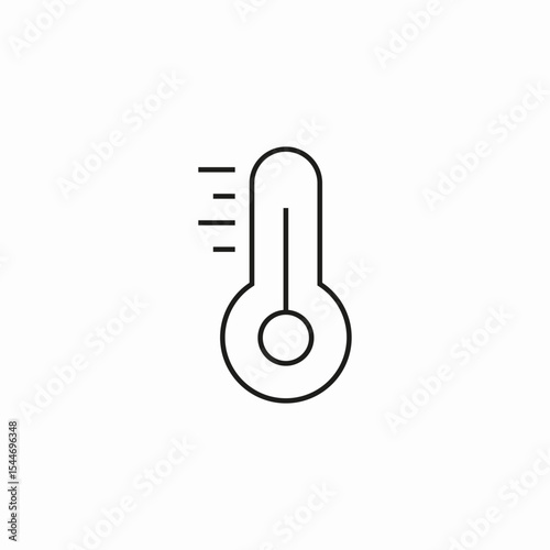 weather thermometer device icon sign vector