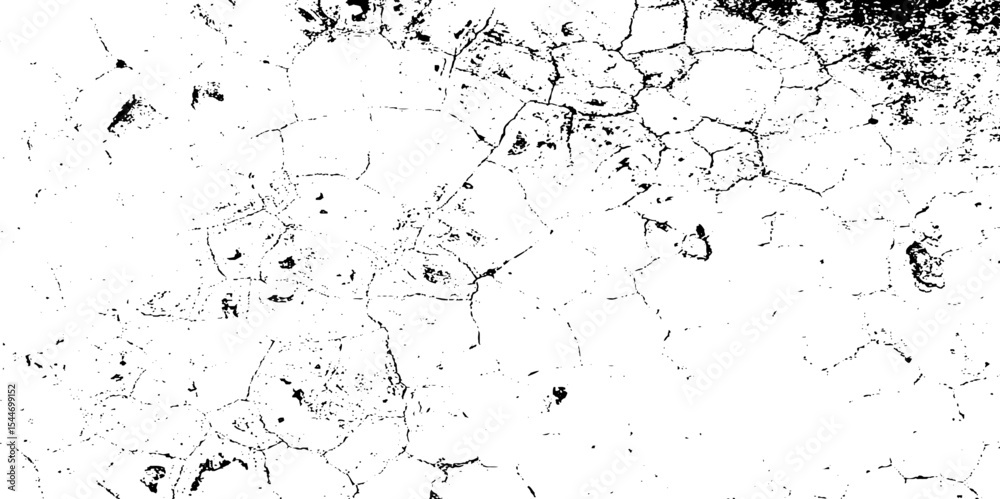 Fototapeta premium Dirt messy splash overlay and Black and white Dust overlay distress grungy effect paint. Black and white grunge seamless texture. Dust and scratches grain texture on white and black background.