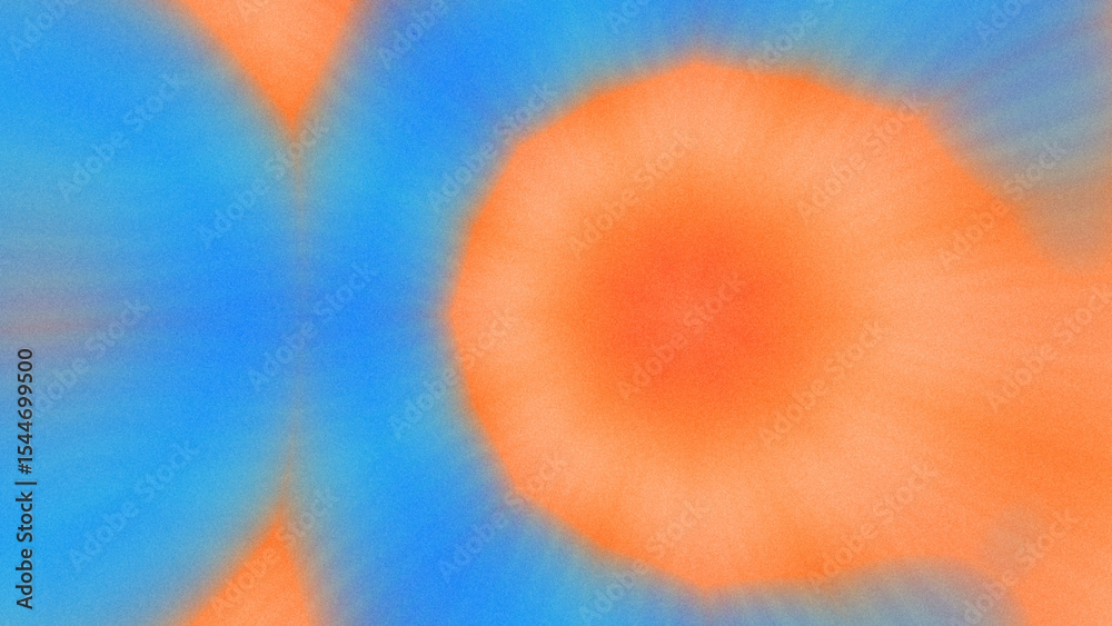 Fototapeta premium Abstract Radiant Burst with Soft Grain Texture, Symmetrical Glow Pattern in Psychedelic Style, Radiating Circular Abstract with Subtle Noise, Kaleidoscopic Starburst with Gradient Flow