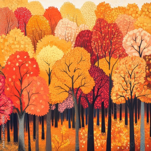 Autumn forests colorful trees seasonal foliage woodland nature landscape leaf change golden forest environment biodiversity wildlife scenic outdoor foliage habitat