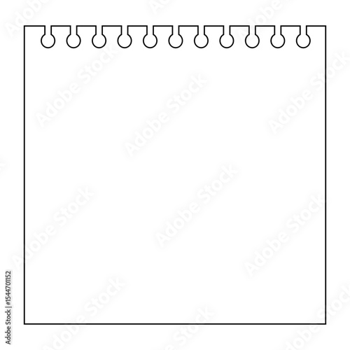 Clean and Simple blank binder paper sheet