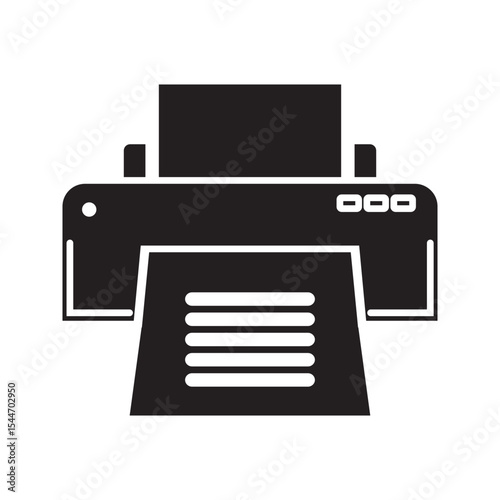 Print icon vector for web, computer and mobile app