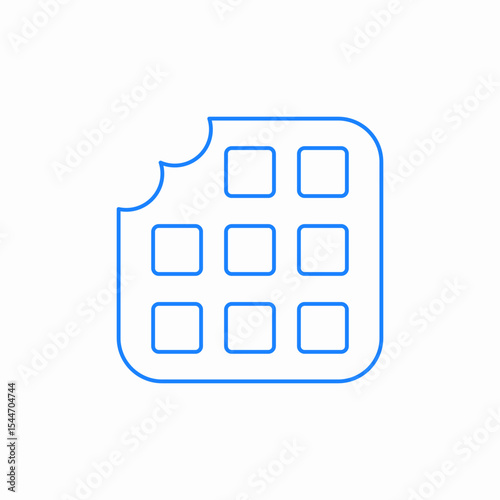 belgian waffles icon sign vector