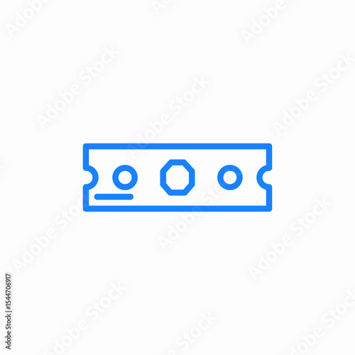 circuit board component icon sign vector