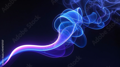  Dynamic Blue and Purple Smoke Swirl