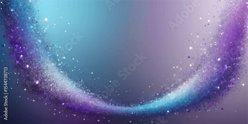 Abstract celestial backgrounds with glowing stars and cosmic dust illuminate the deep blue and purple expanse of the universe