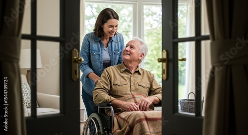 ElderyManInWheelchair photo