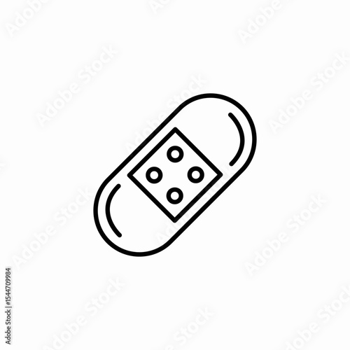 band aid icon sign vector