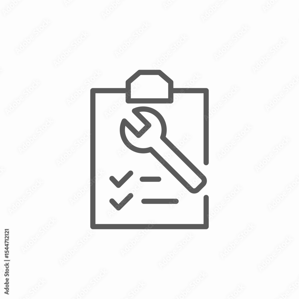 tecnical checklist icon sign vector