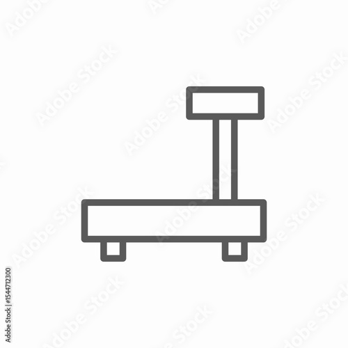 weight sclae icon sign vector
