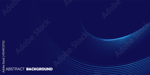 Wallpaper Mural Modern Geometric Blue Wave Pattern. Vector Illustration Torontodigital.ca
