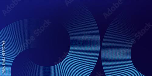 Wallpaper Mural Dark Blue Gradient with Abstract Spiral Lines Torontodigital.ca