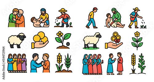 Bible Parables Icons