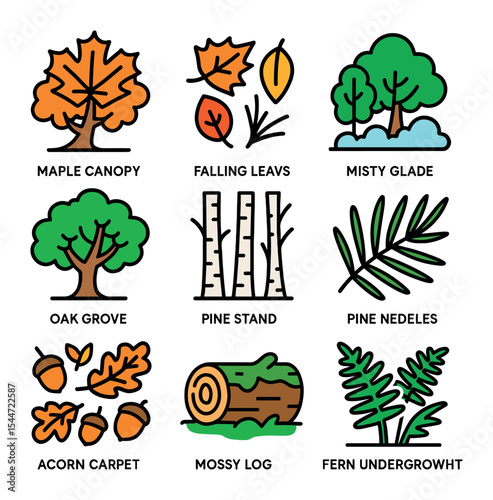 Autumn Forest Icons