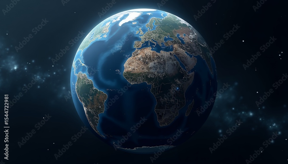 Fototapeta premium Earth Image View from Space
