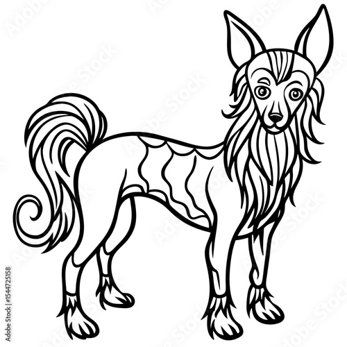 stress relief mandala Dog coloring page