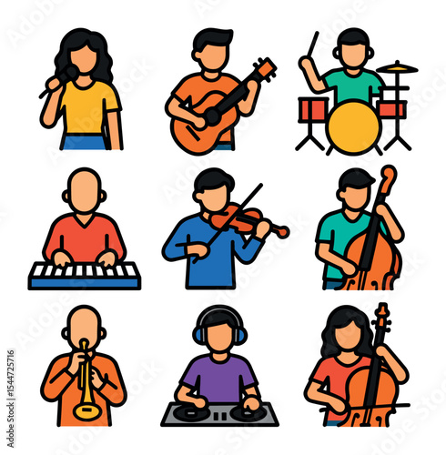 Musician Icon Grid