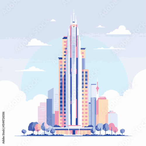 Tower Against Blue Sky