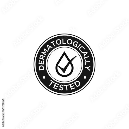 Dermatologically Tested Icon Vector
