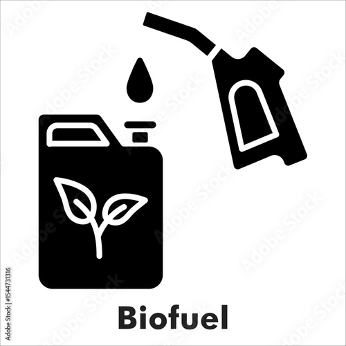 Biofuel Solid Black Icon
