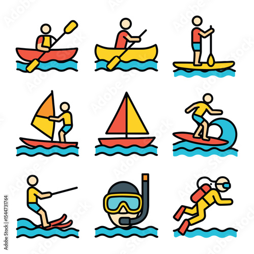Water Sports Icons