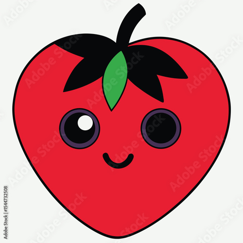 red apple vector illustration
