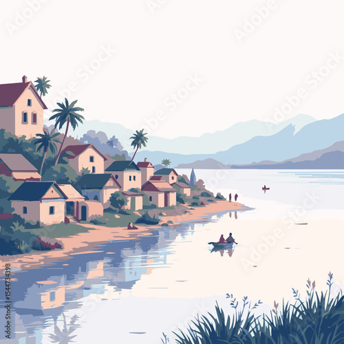 village on the river