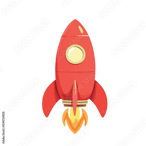 space rocket vector illustration