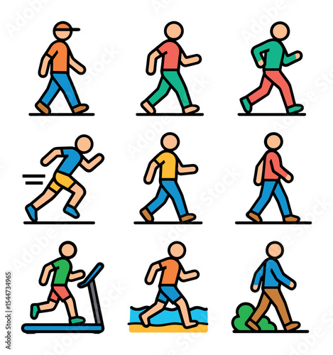Dynamic Walking Icons