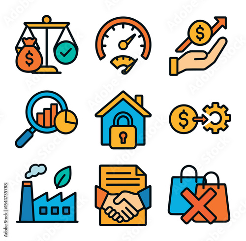 Law and Economics Icons