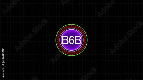 B6B Business company commerce technology marketing concept with refresh or recycle icon, B6B business partnership marketing and management, 4k video
