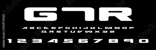 GTR Racing lettering vector graphic apparel clothing prints eps svg png. Typography Fonts graphics designs posters stickers. Download it Now in high resolution format and print it in any size	 